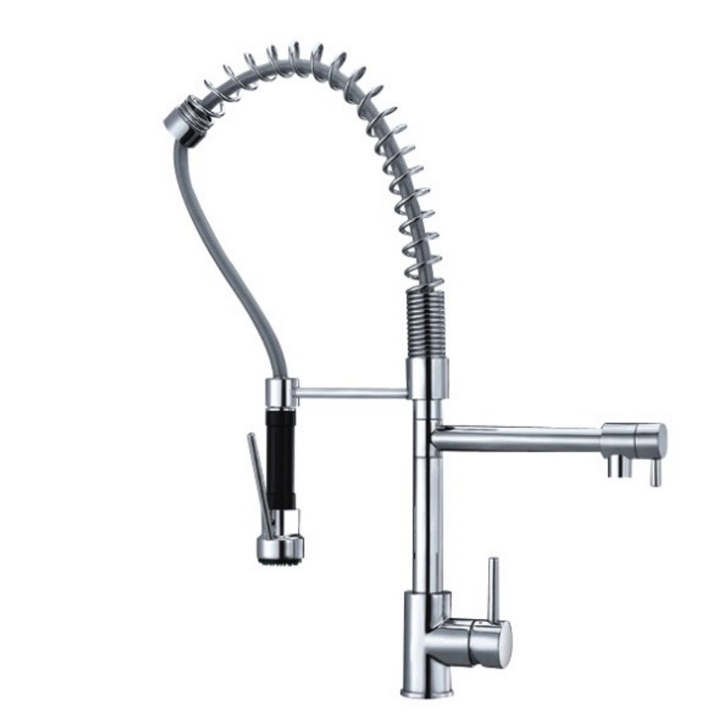 KIT243 Cafe Royal Kitchen Sink Mixer with Pull Out Nozzle