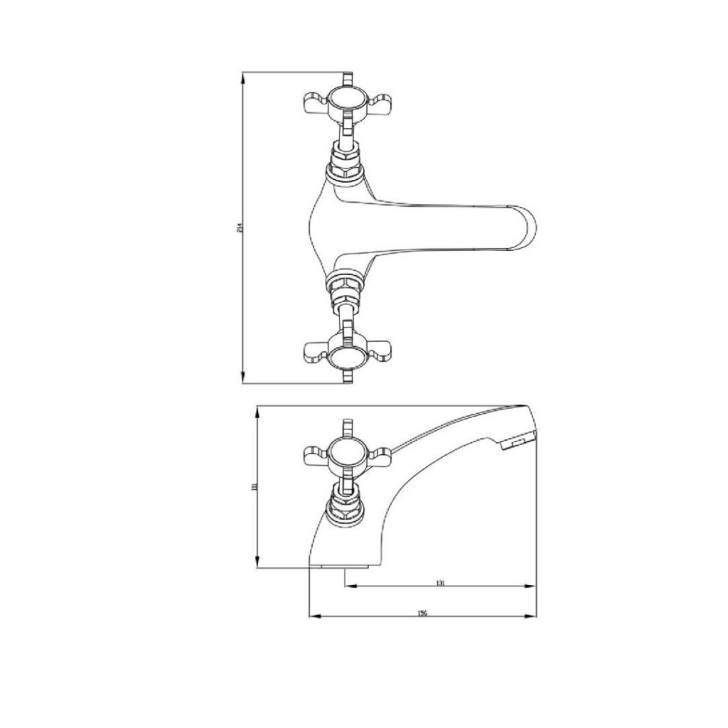 WE017 Wesminster Mono Basin Mixer