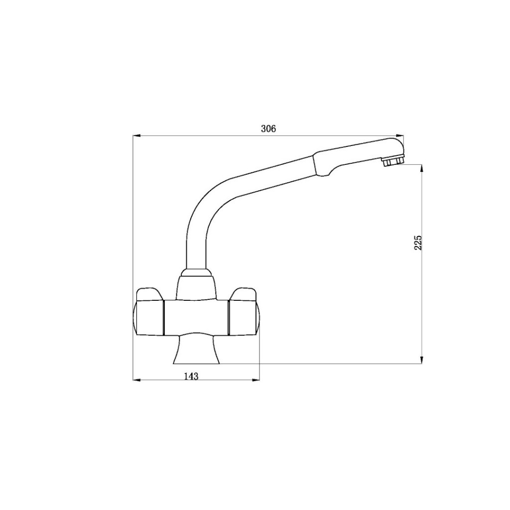 KIT203 Aspen Brushed Mono Kitchen Sink Mixer