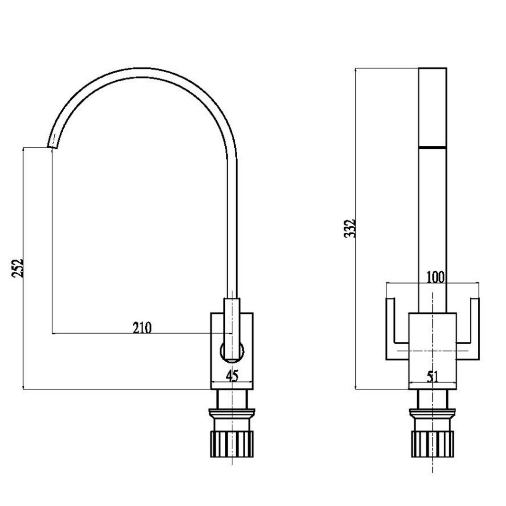 KIT255 Tech Kitchen Sink Mixer