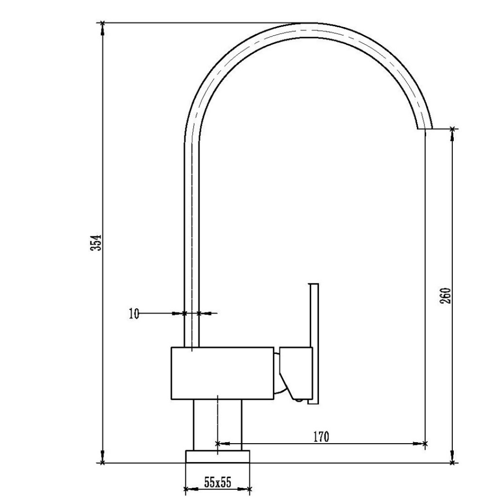 KIT259 Edge Kitchen Sink Mixer
