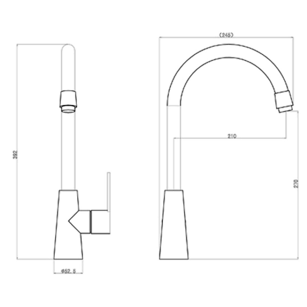 KIT275 Pacific Kitchen Sink Mixer