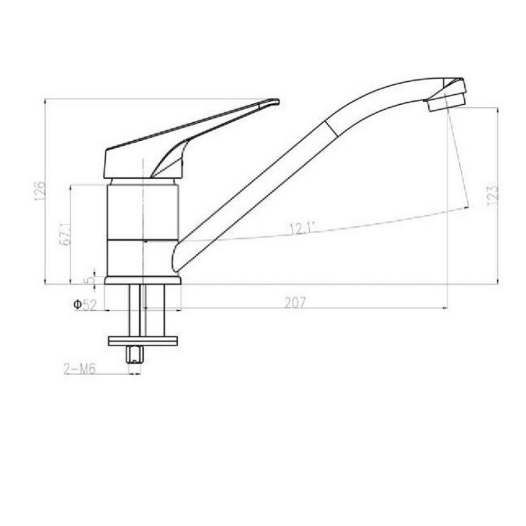 KIT500 Thyme Kitchen Sink Mixer