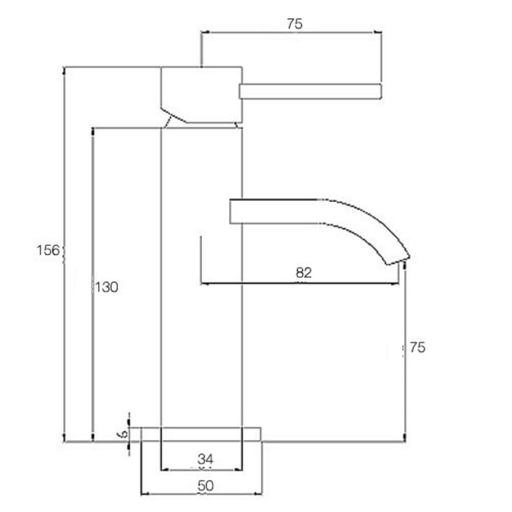 RDL059 Wave Cloakroom Tap