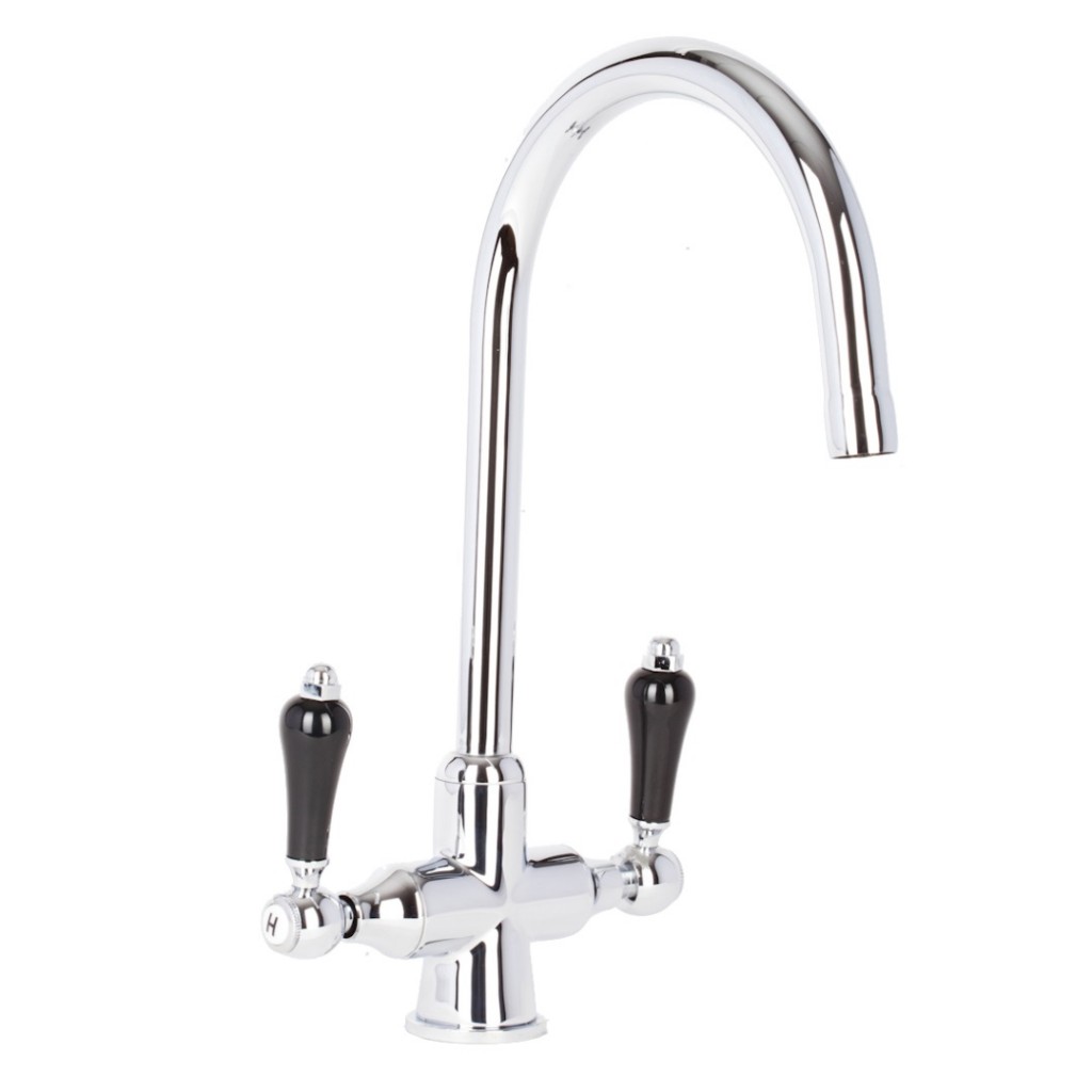 KIT010 Marseille Noir Kitchen Sink Mixer
